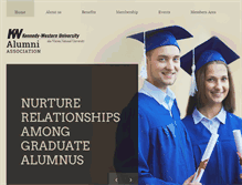 Tablet Screenshot of kwu-alumni.org